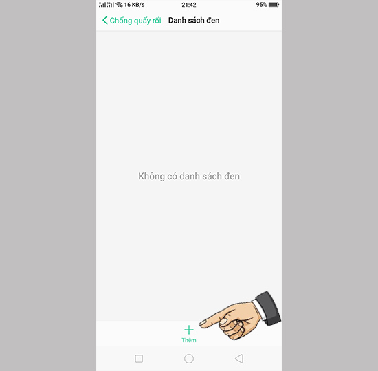 Thêm số để chặn